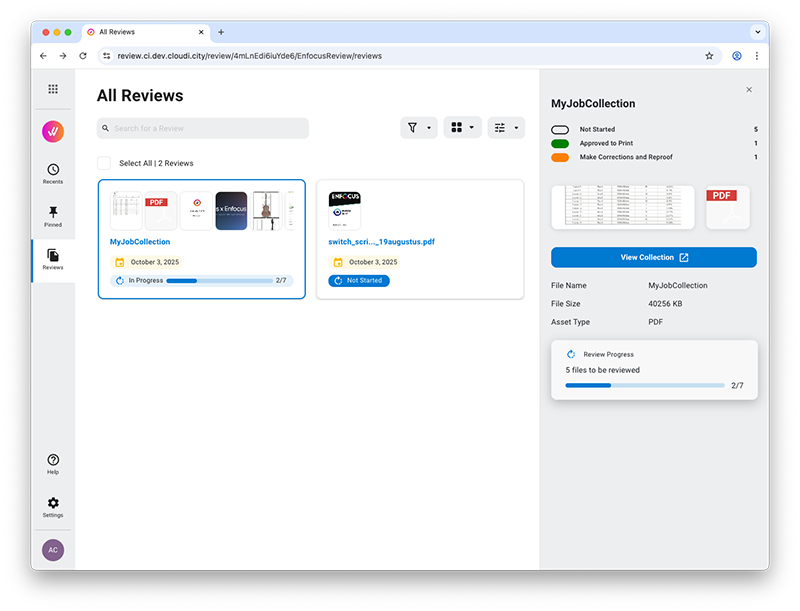Review cloud
