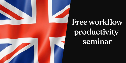 Productivity seminar header