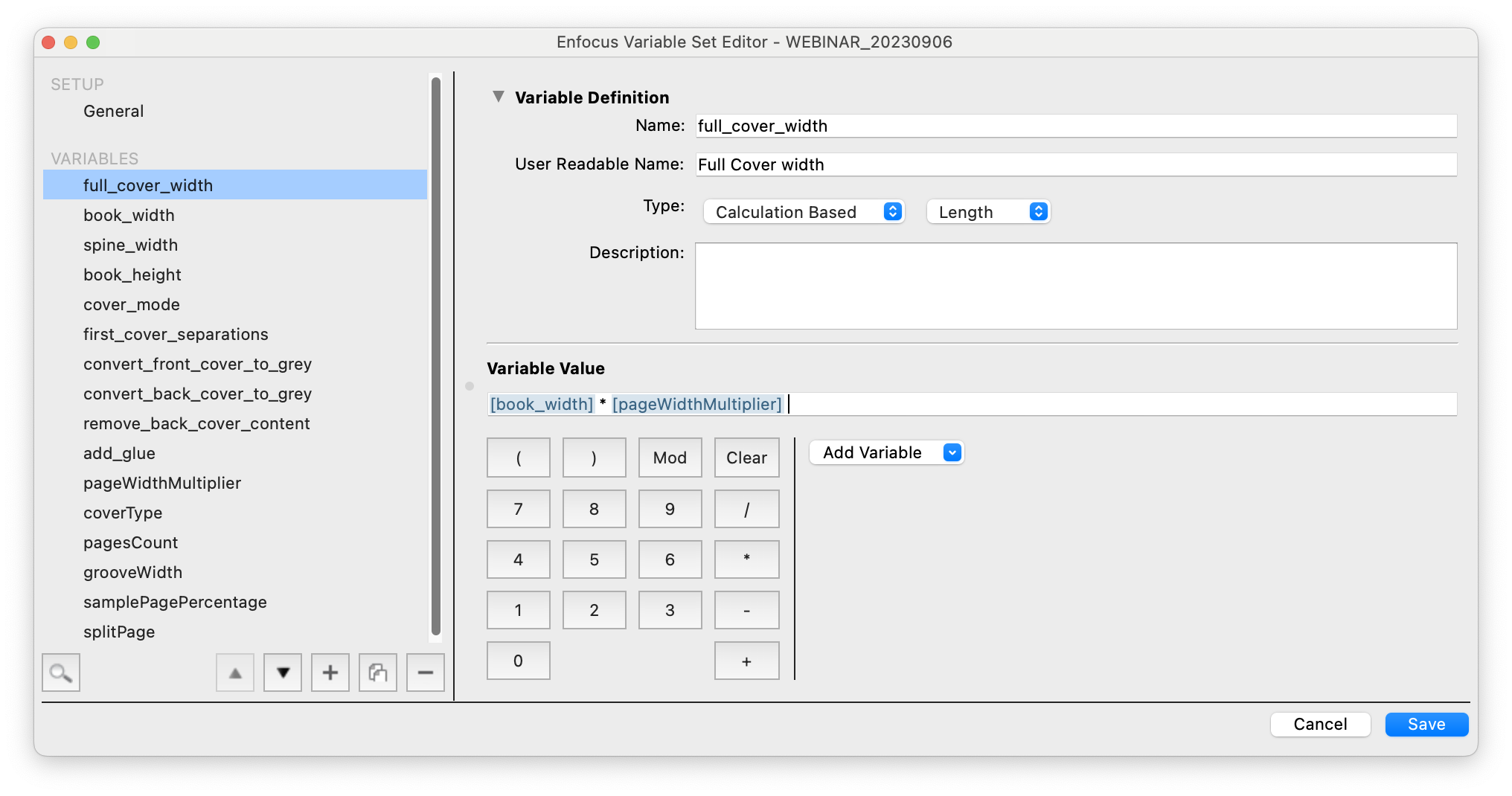 Calculation based